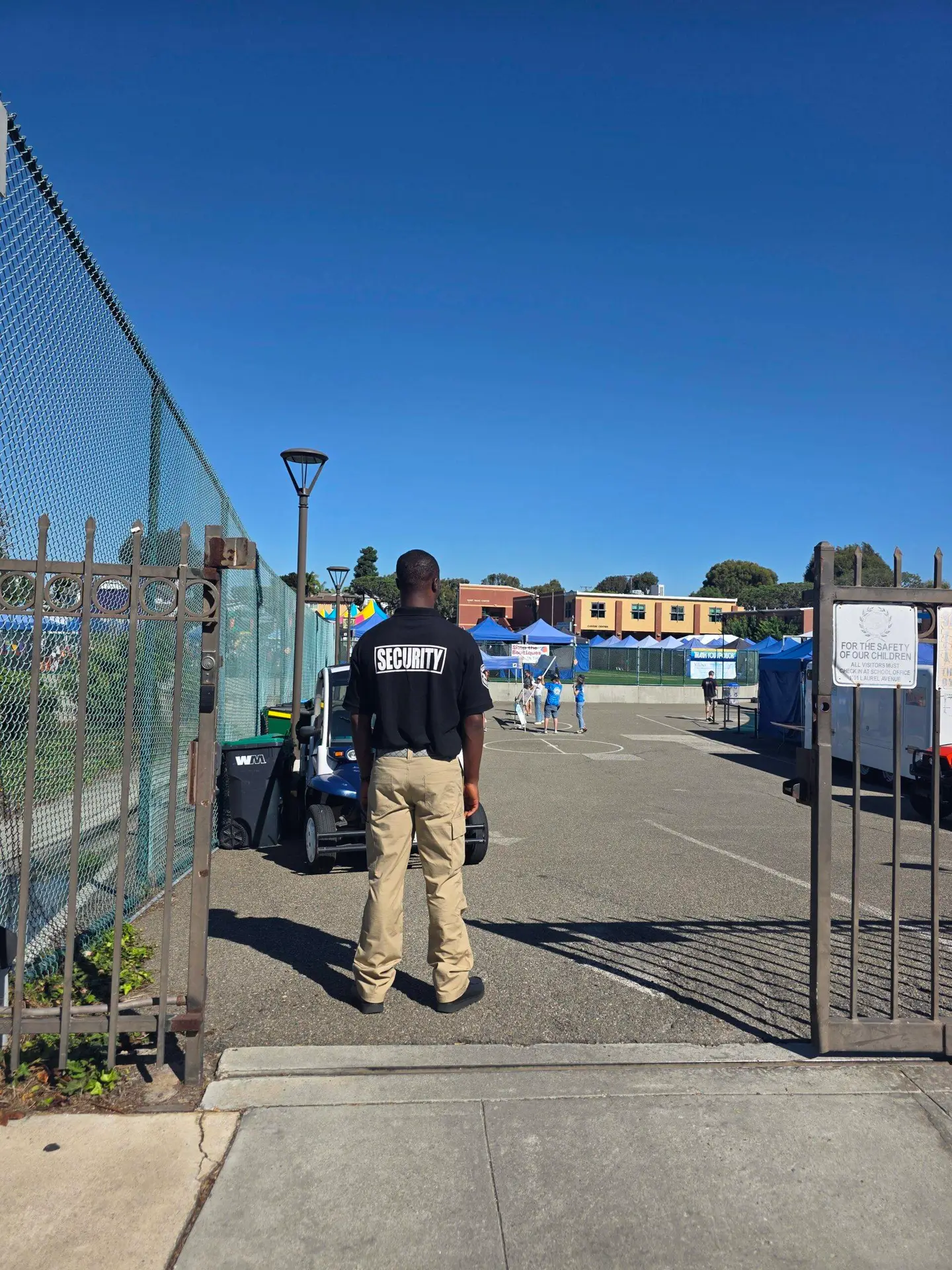 Private security officer providing professional patrol services in Echo Park by Safety Host Unit