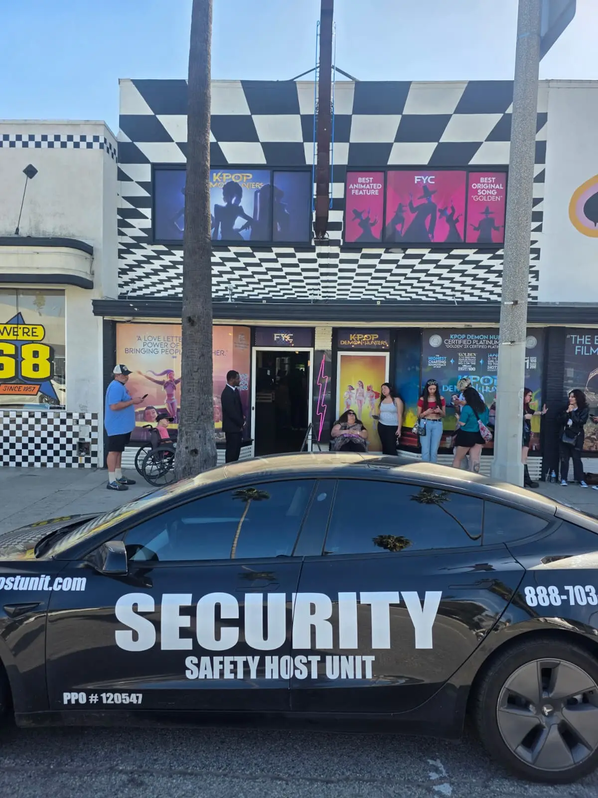 Professional event security management for major music label production in LA, California